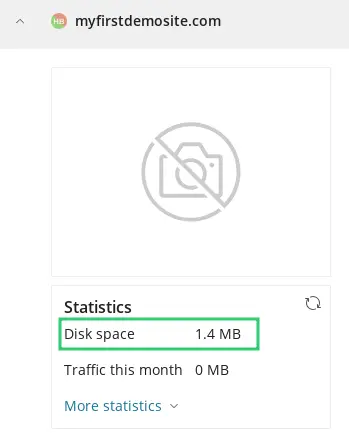 Plesk Disk Usage Per Site